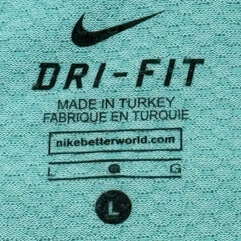 Nike Womens Dri Fit‎ Training Long Sleeve Top Aqua Size Large